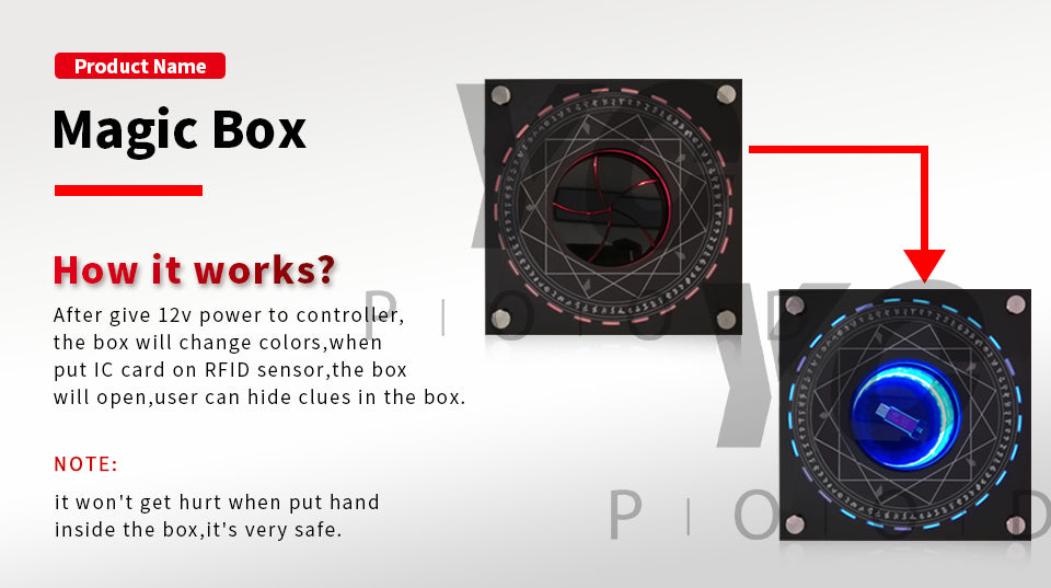 Magic box escape room props — YOPOOD