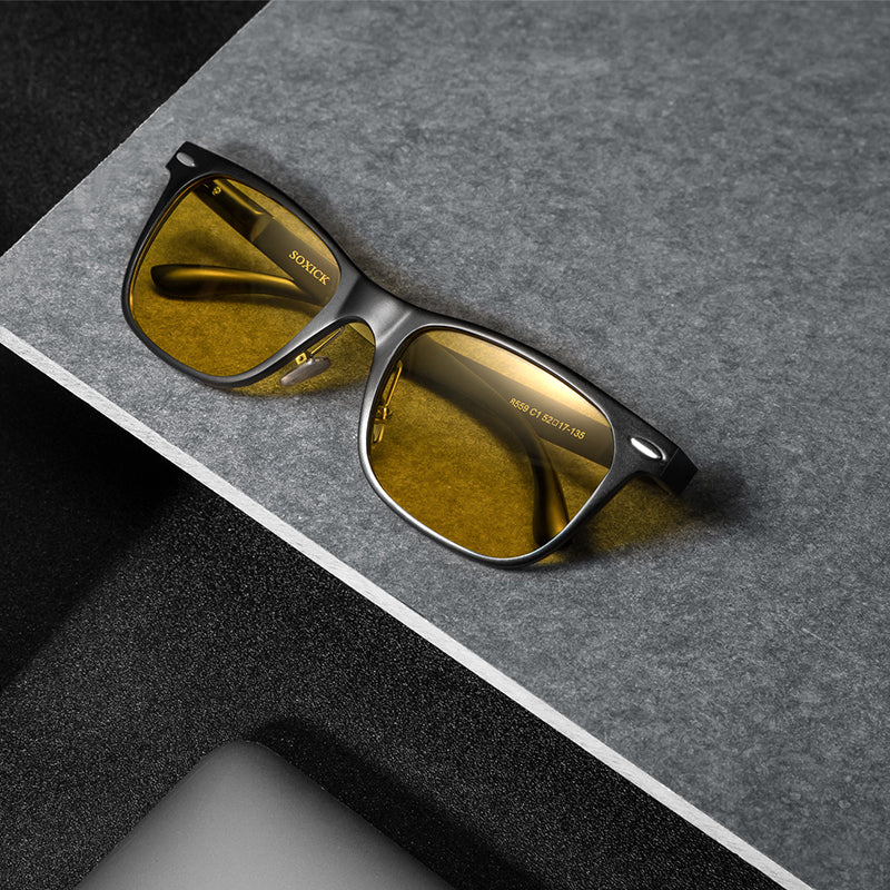Soxick Unisex Square Shaped Glasses for Night Vision