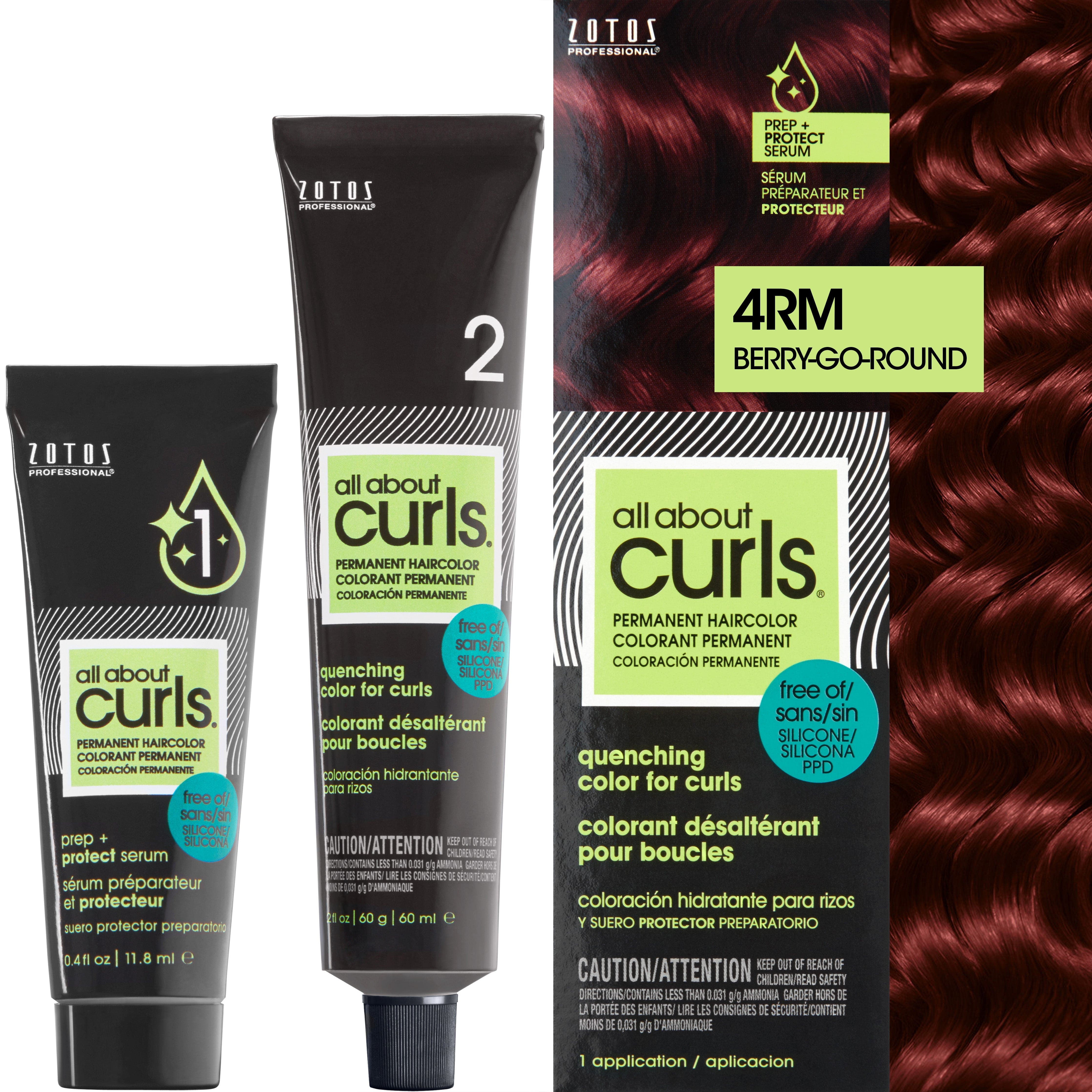 All About Curls? Quenching Permanent Haircolor For Curls - Red