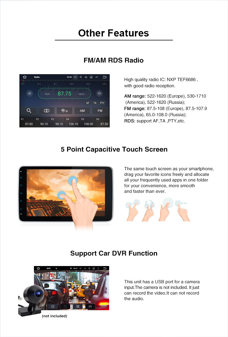 autopumpkin 10.1 inch Android 11 autoradio