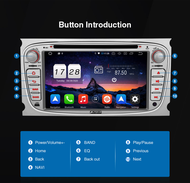 ford focus mk2 touch screen radio