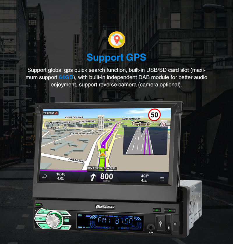 single din touch screen car stereo