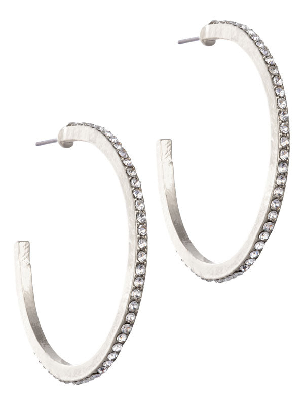 Laura Janelle Rhinestone Hoops