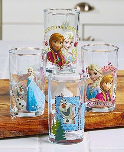 Set of 4 Frozen 4 oz. Juice Glasses Indoor Kitchen Beverage Collectibles GIfts