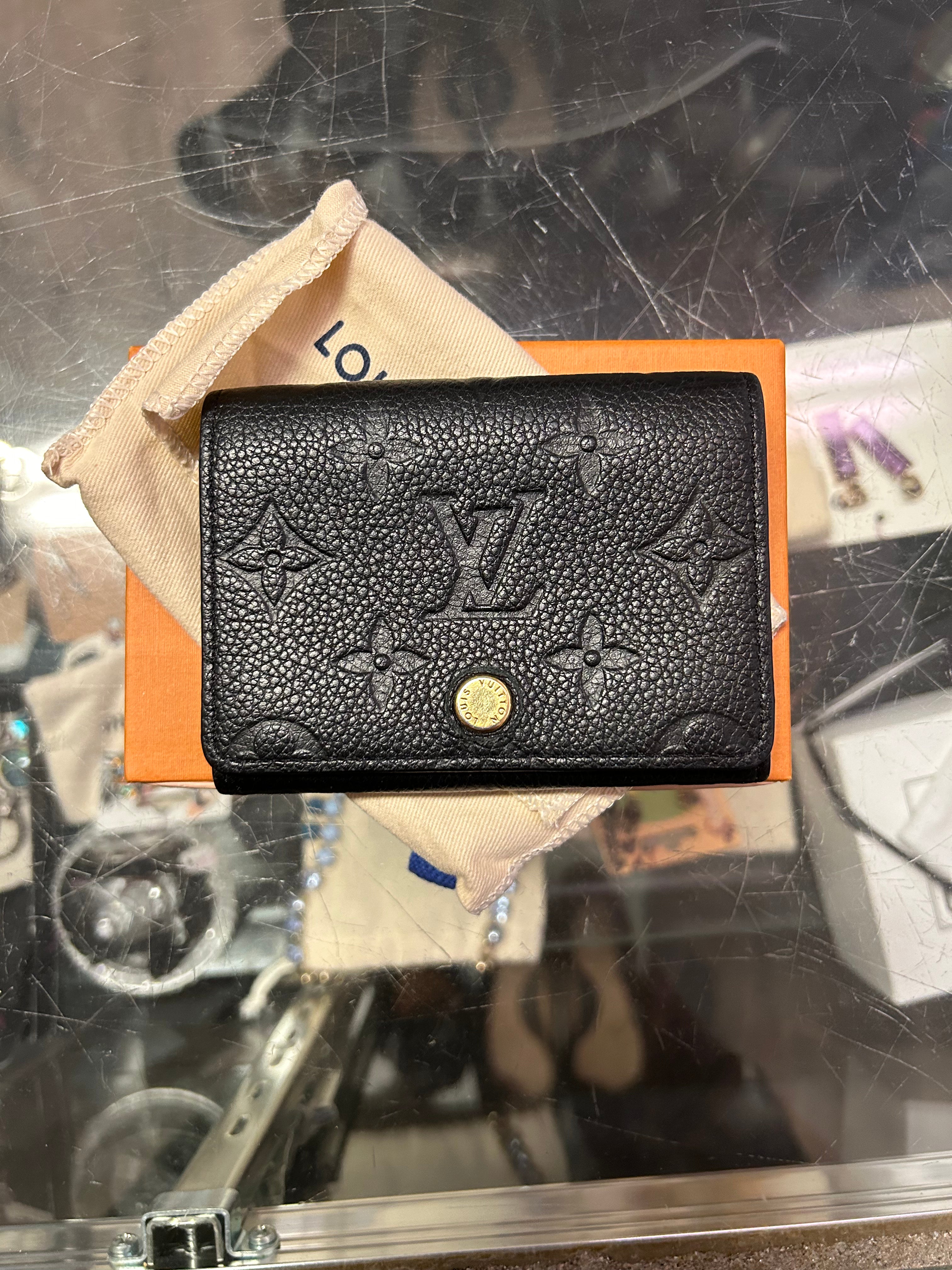 Louis Vuitton Empreinte Black Business Card Holder