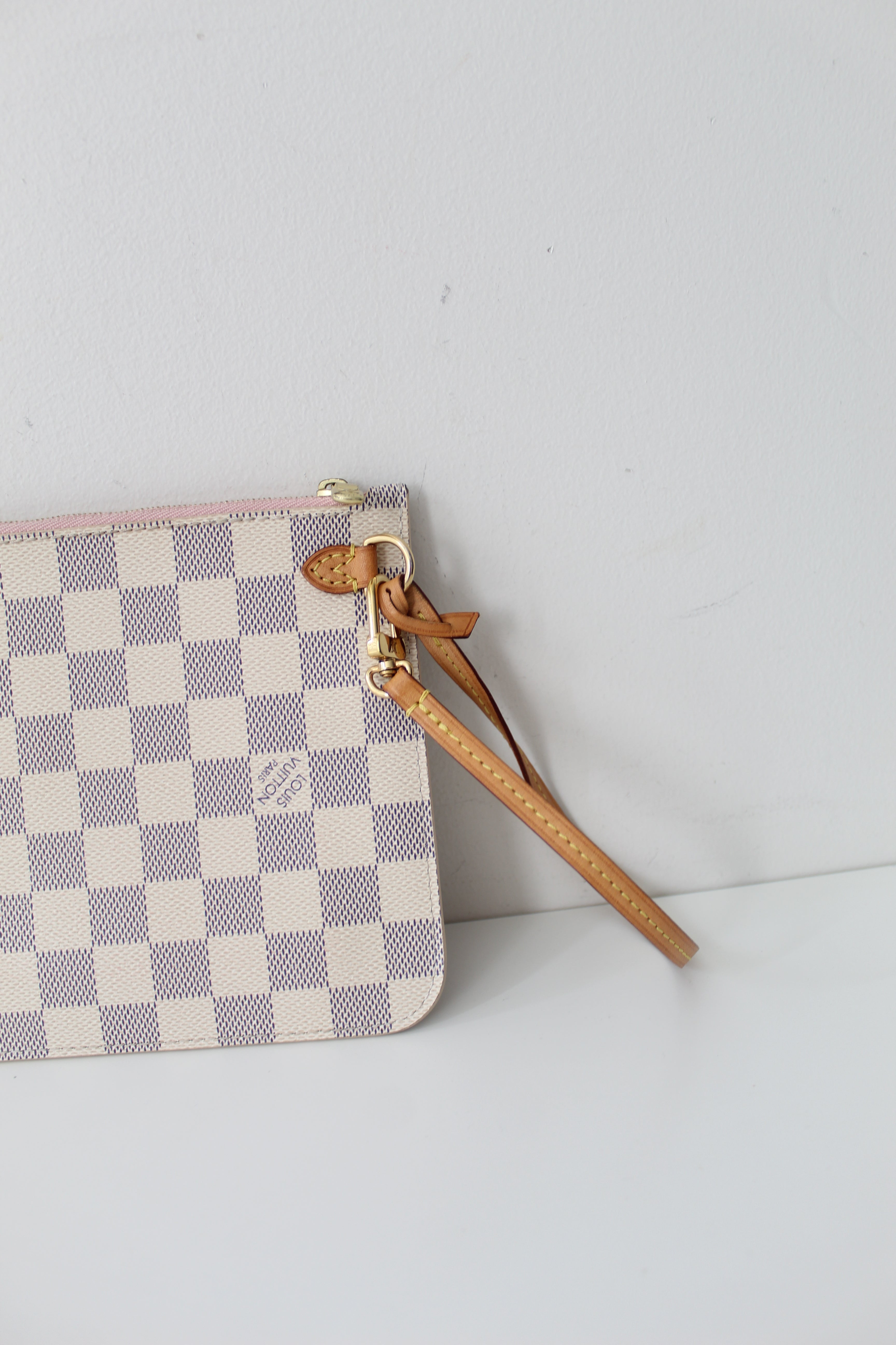 Louis Vuitton Azur Neverfull Wristlet