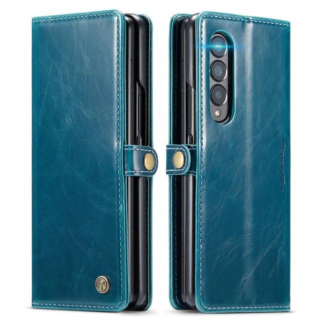 Divina Magnetic Leather Wallet Case for Galaxy Z Fold 3
