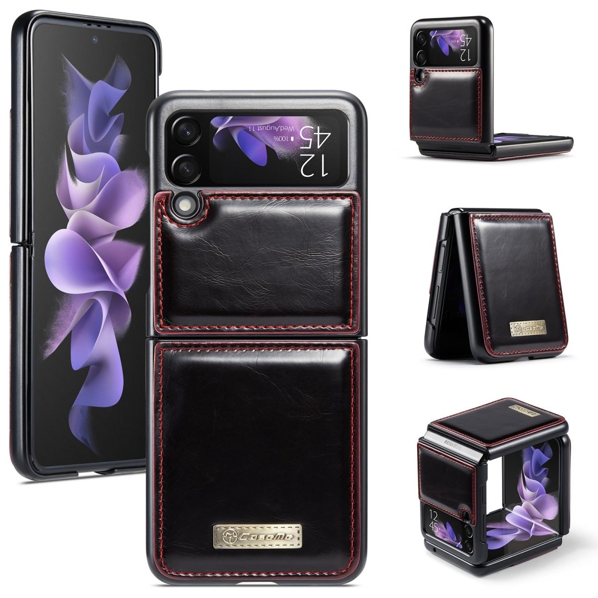 Erexi Luxury Leather Wallet Case For Samsung Galaxy Z Flip 3