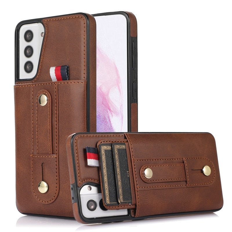 Libet Retro Leather Galaxy Case with Card Slot