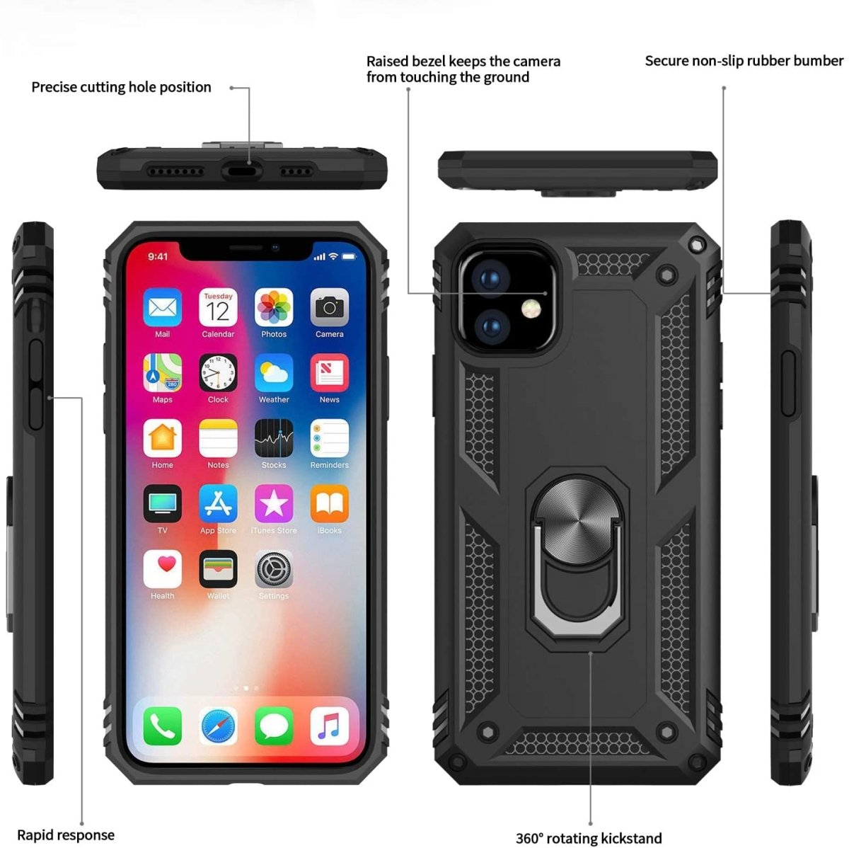 NATO Military Grade iPhone Case With Kickstand