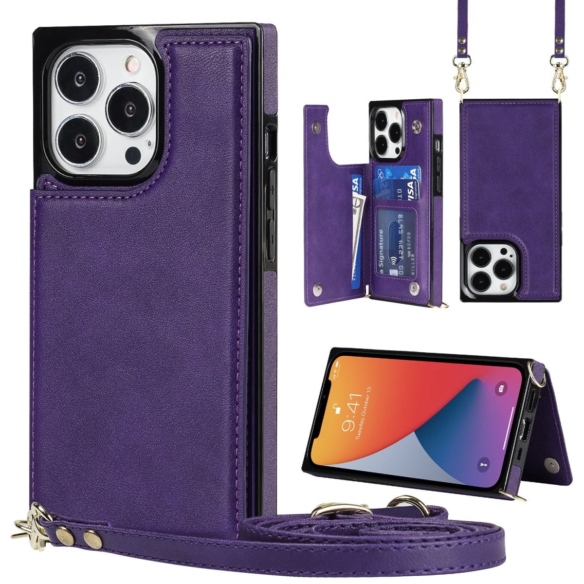 Nimbus Crossbody Leather iPhone Case