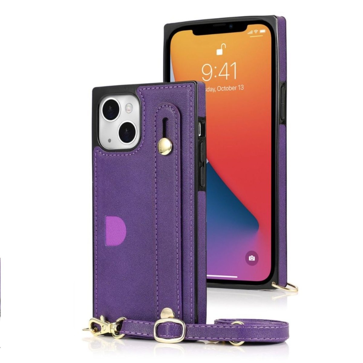 Nox Slim Leather Shockproof iPhone Case With Wrist Strap