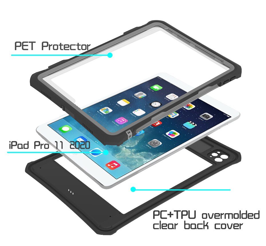 Parvis Waterproof iPad Case