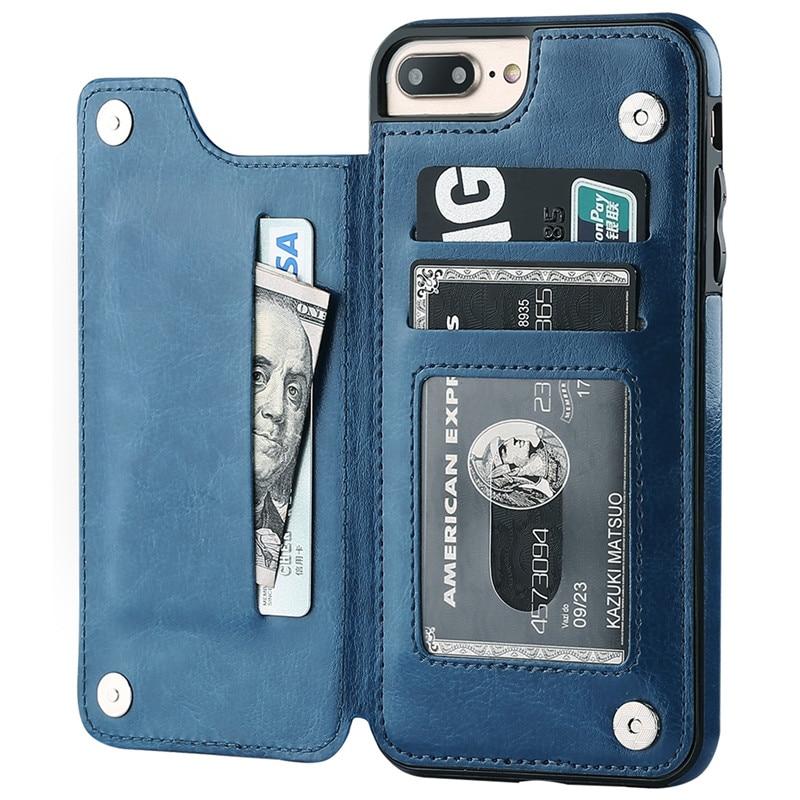 Vistor Leather Flip Wallet Case For iPhone 11, 12, & 13 Series