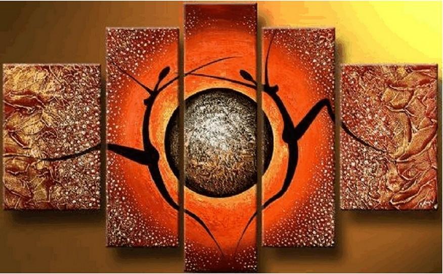 Large Art, Buy Abstract Painting, 5 Piece Canvas Art, African Woman Painting, Abstract Art, Canvas Painting for Sale