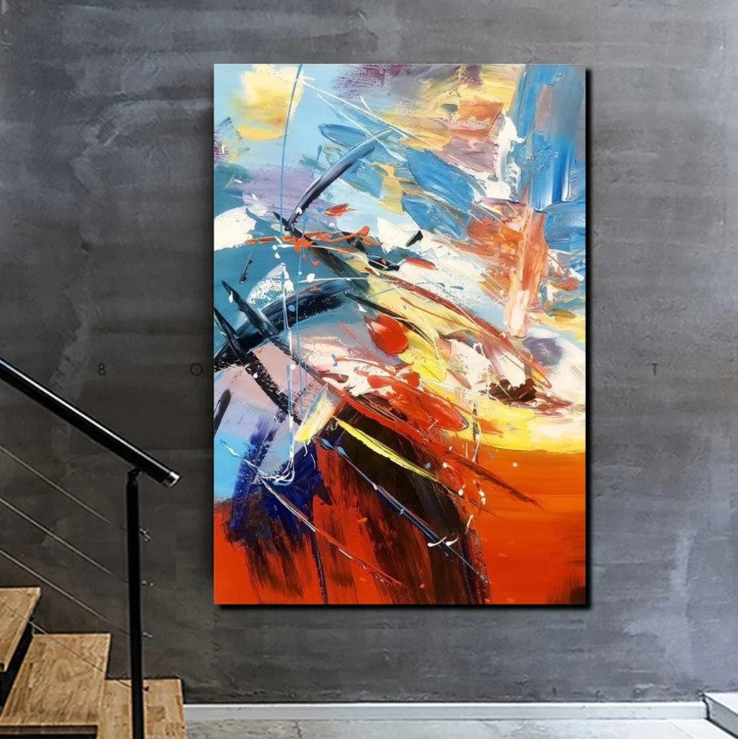 Living Room Modern Paintings, Acylic Canvas Paintings, Large Painting on Canvas, Modern Abstract Painting