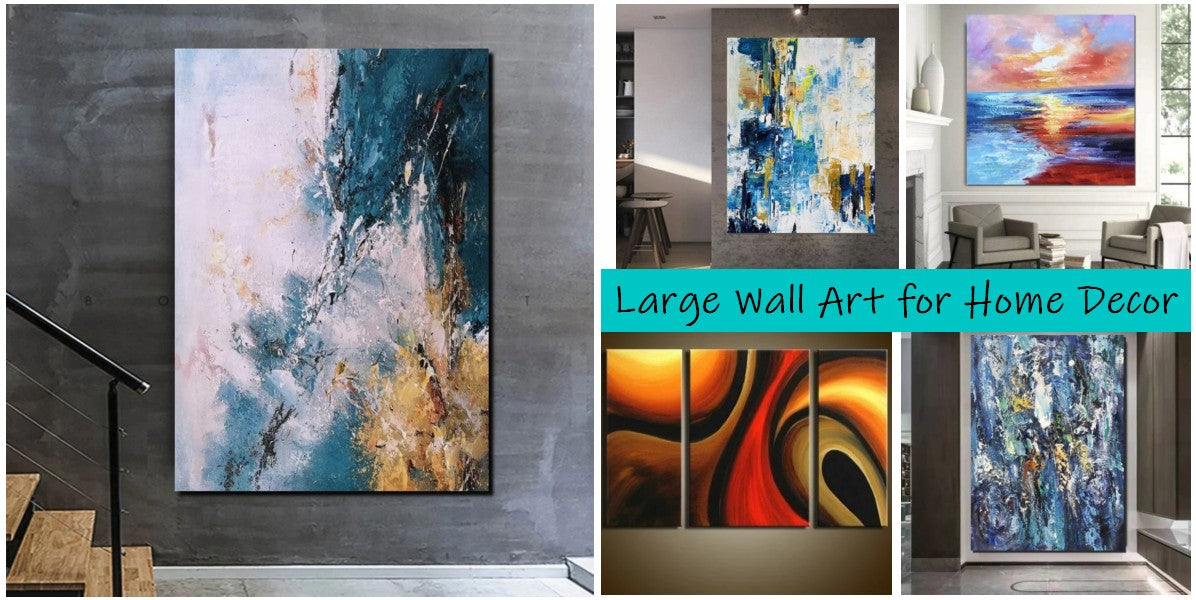 Simple Painting Ideas for Living Room, Easy Abstract Canvas Wall Art I ...