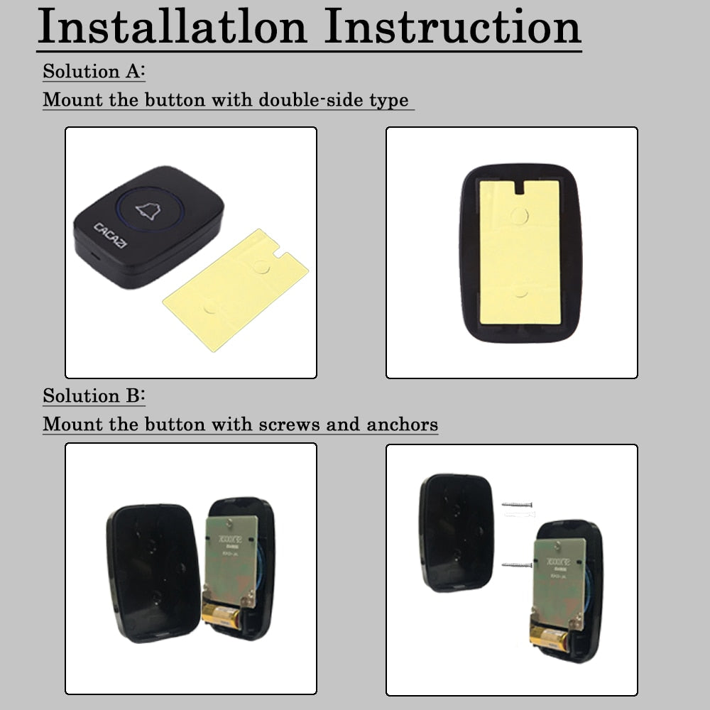 Wireless Waterproof Doorbell 300m Range