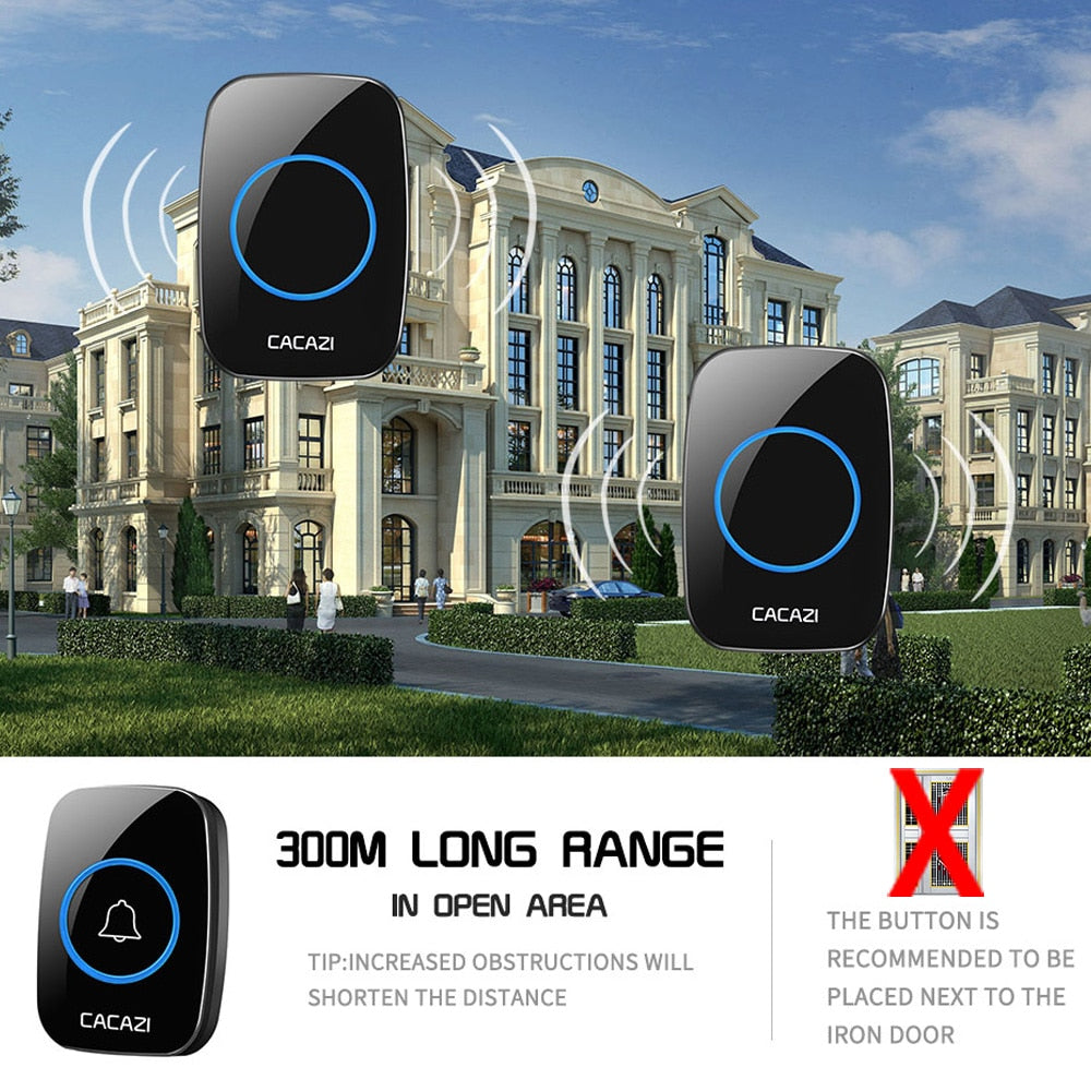 Wireless Waterproof Doorbell 300m Range