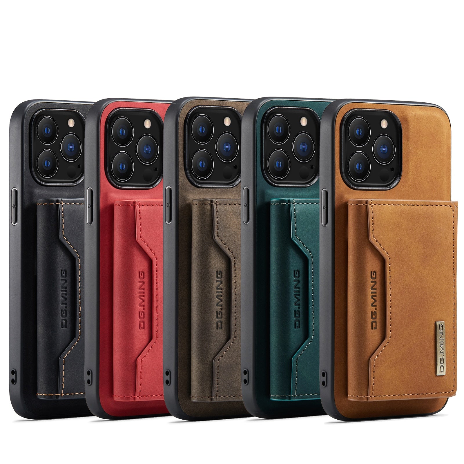 Detachable Magnetic Leather Case for iPhone with Wallet