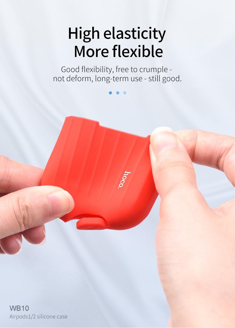 Soft silicone Cover for Apple AirPods and Anti-lost rope