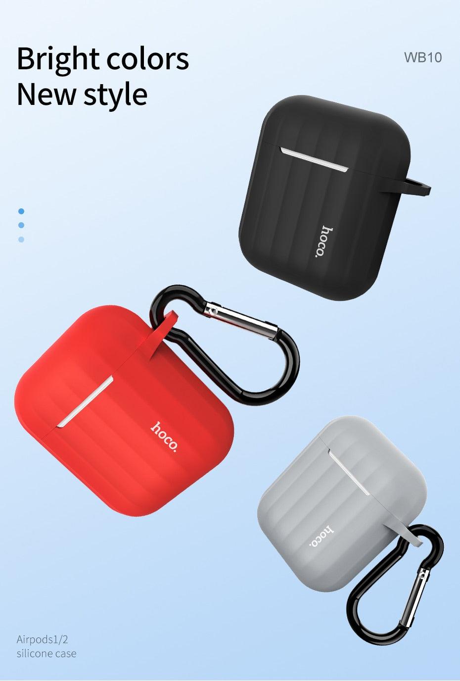 Soft silicone Cover for Apple AirPods and Anti-lost rope