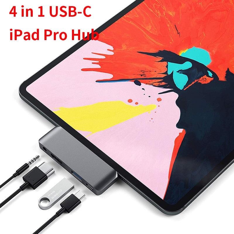 Mobile Pro Hub USB Type-C Adapter with USB-C PD Charging For iPad