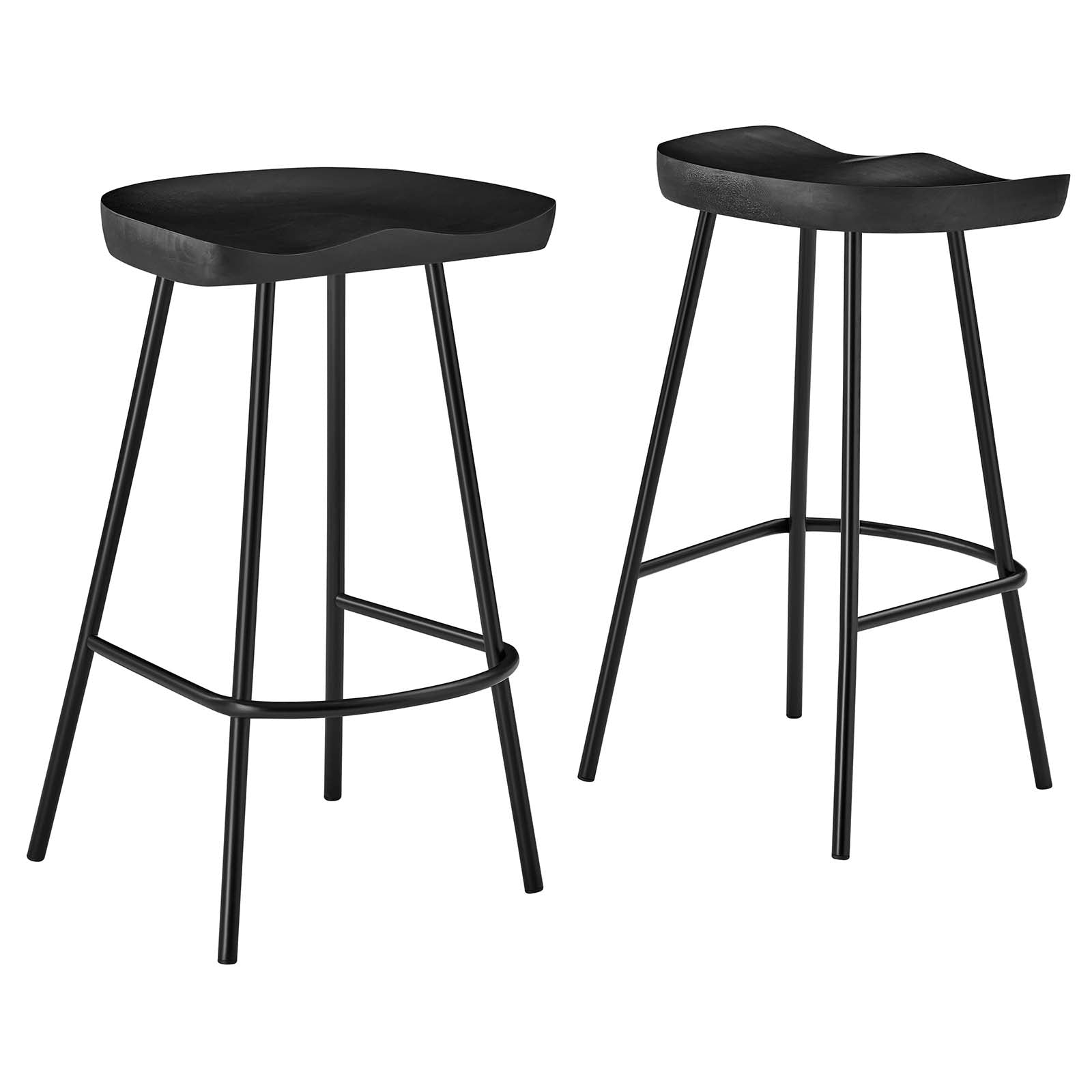 Concord Backless Wood Counter Stools - Set of 2 By Modway - EEI-6741