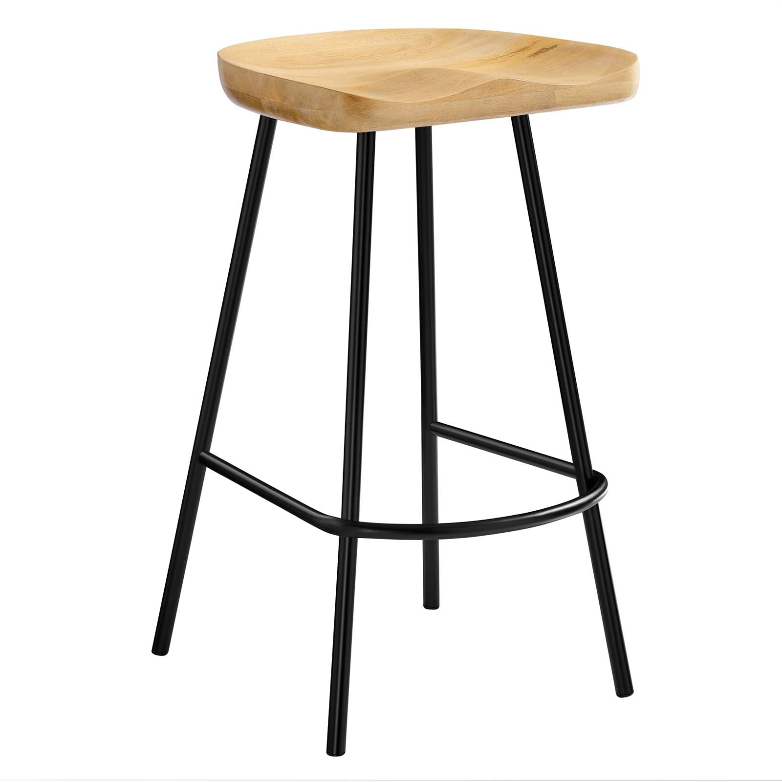 Concord Backless Wood Counter Stools - Set of 2 By Modway - EEI-6741