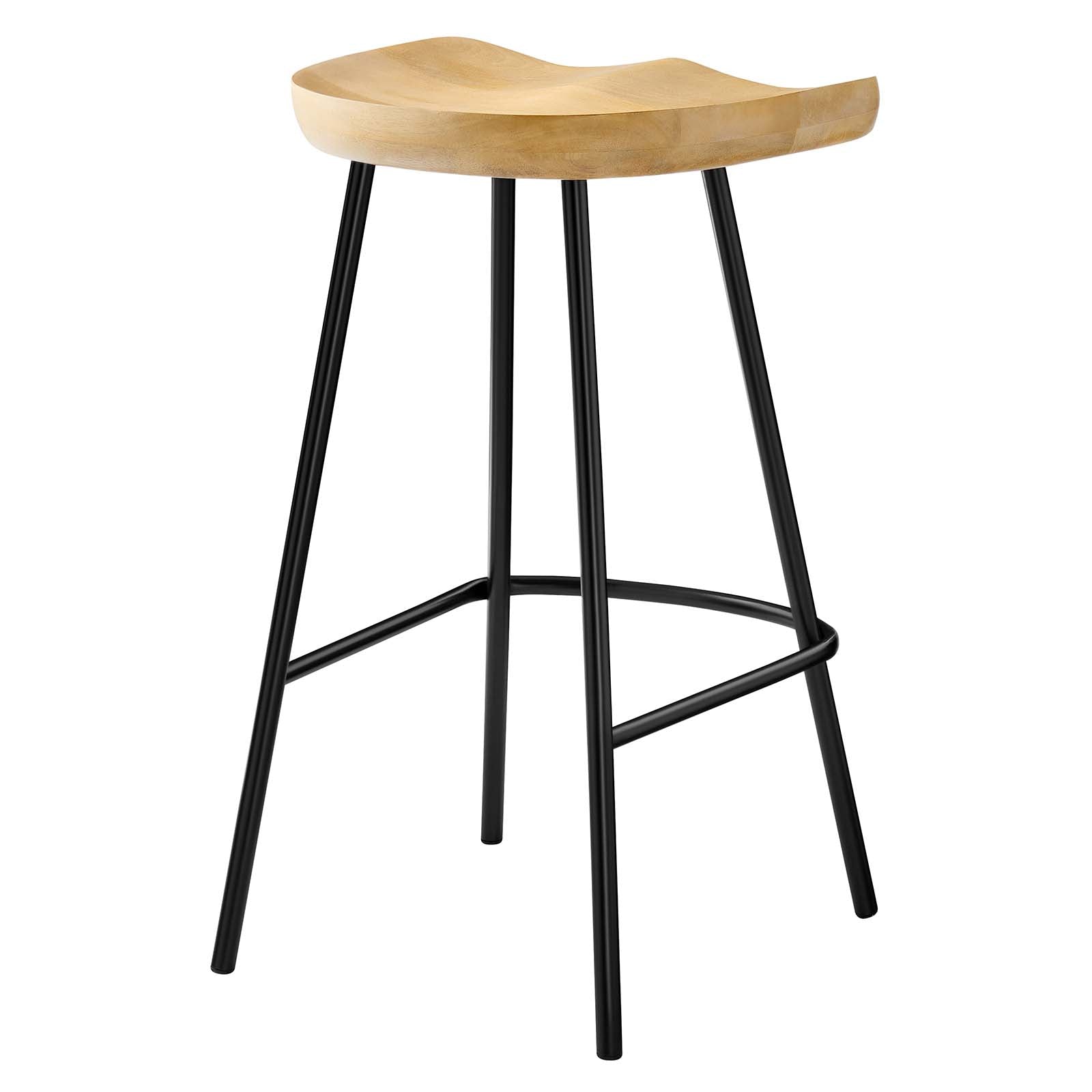 Concord Backless Wood Counter Stools - Set of 2 By Modway - EEI-6741