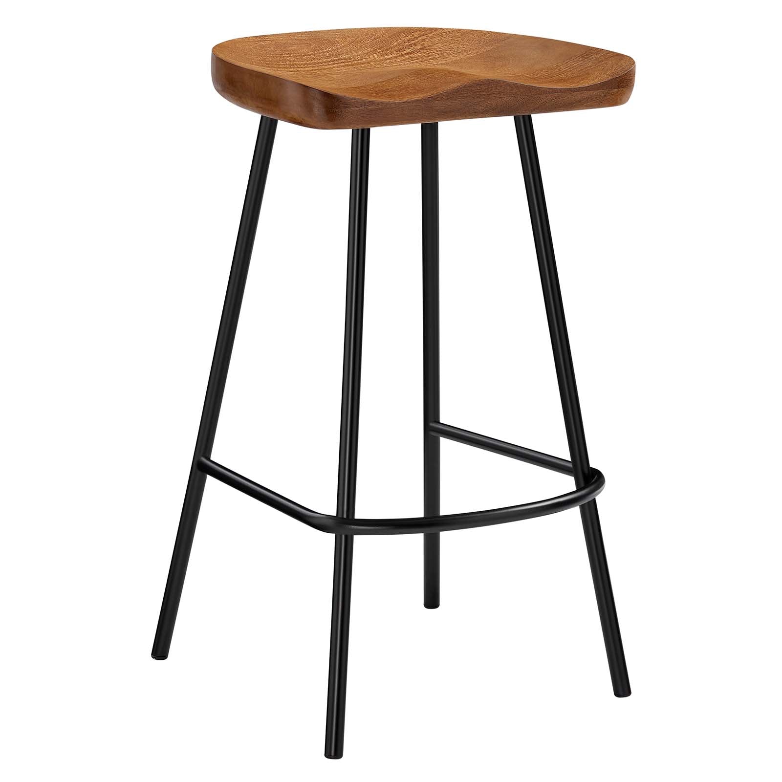 Concord Backless Wood Counter Stools - Set of 2 By Modway - EEI-6741