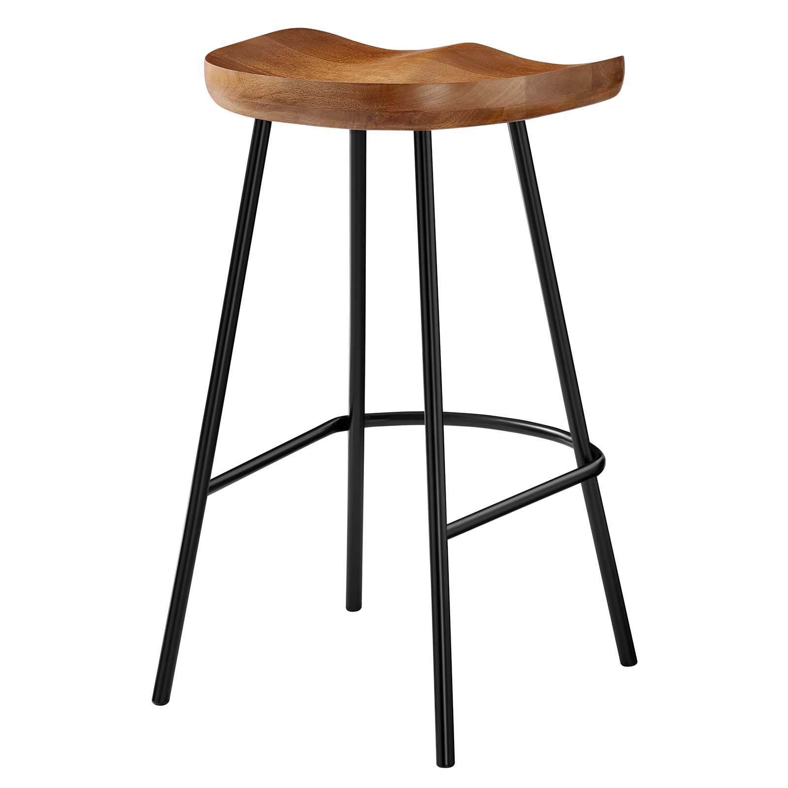 Concord Backless Wood Counter Stools - Set of 2 By Modway - EEI-6741