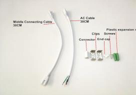 25 pack - 4FT DLC 30 Watt T8 Double V Row Integrated Tube (Easy-Link) 5000K 6500k 100-277VAC