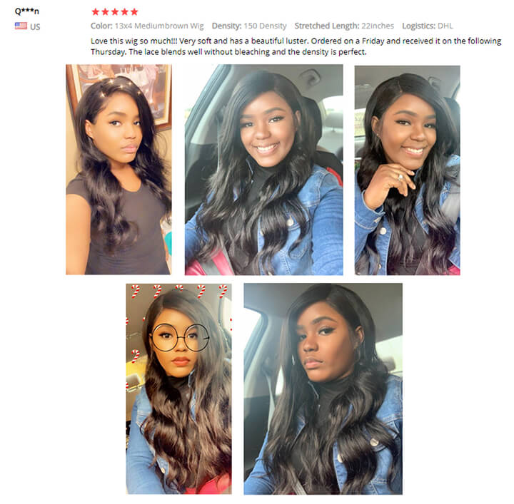 13X4 HD Undetected Transparent Swiss Lace Front Wig Brazilian Body Wave Human Hair Wigs