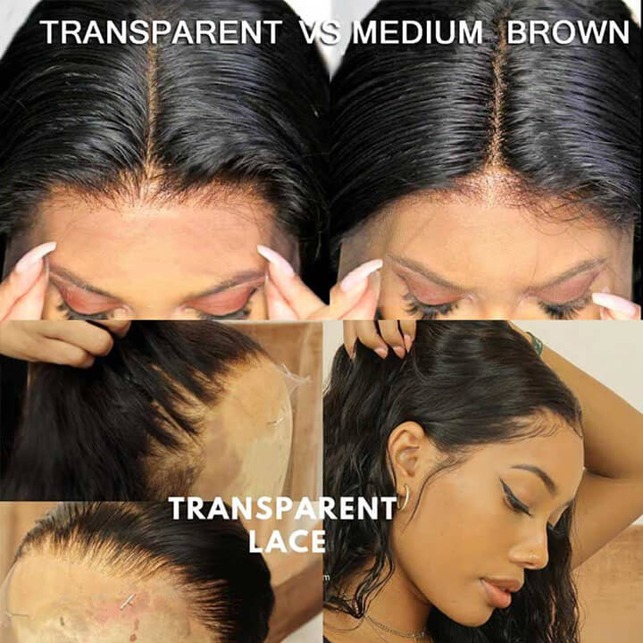 13X4 HD Undetected Transparent Swiss Lace Front Wig Brazilian Body Wave Human Hair Wigs