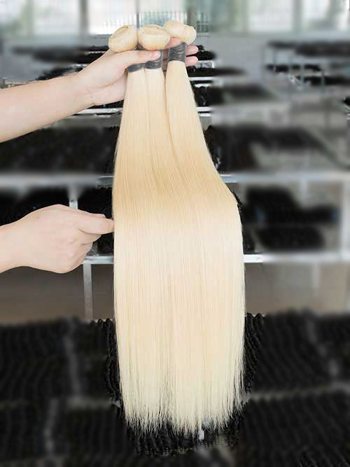 Wholesale 8-30 Inch Blonde 613# Straight Hair Bundles