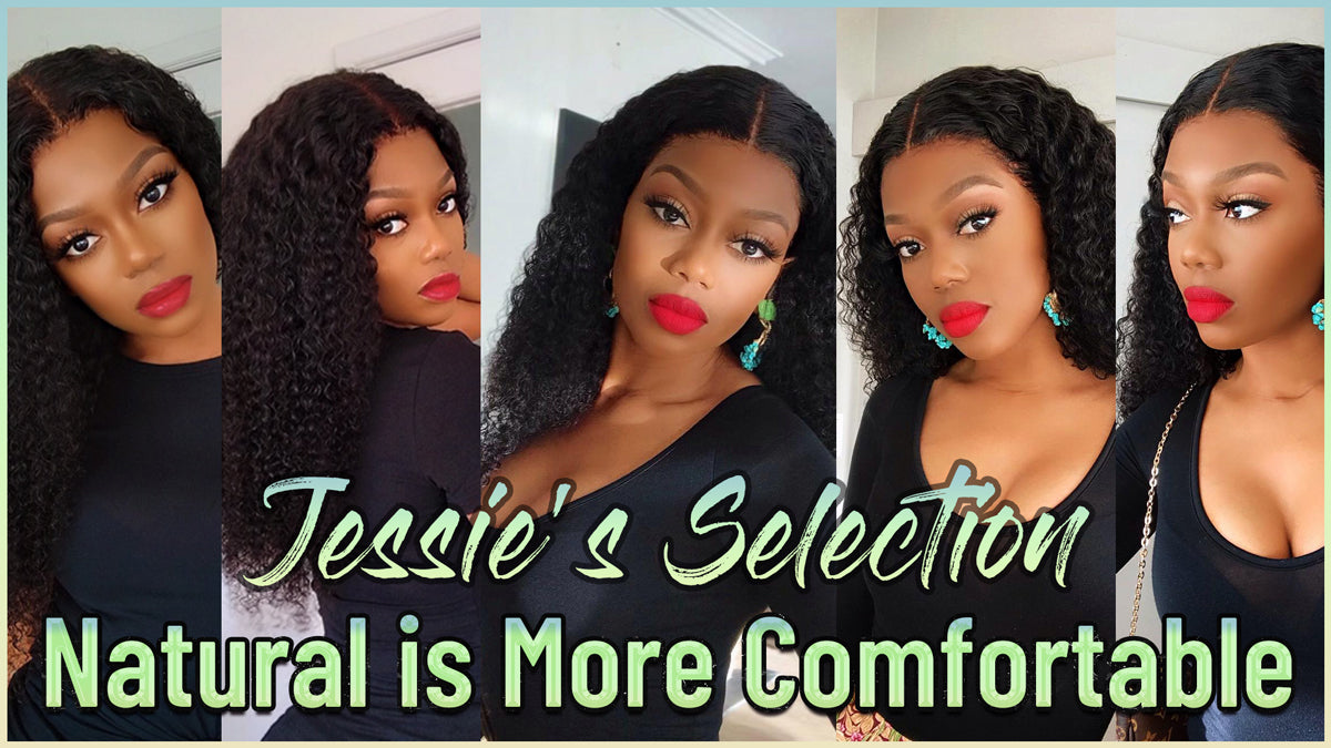 Afro Kinky Curly 4x4 Lace Closure Human Hair Wigs For Black Women Remy Brazilian Curly Hair Closure Wigs