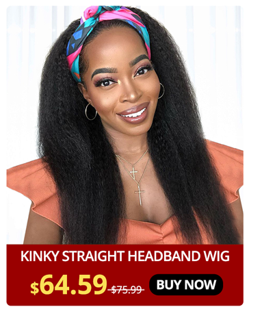 Kinky Straight Headband Wig