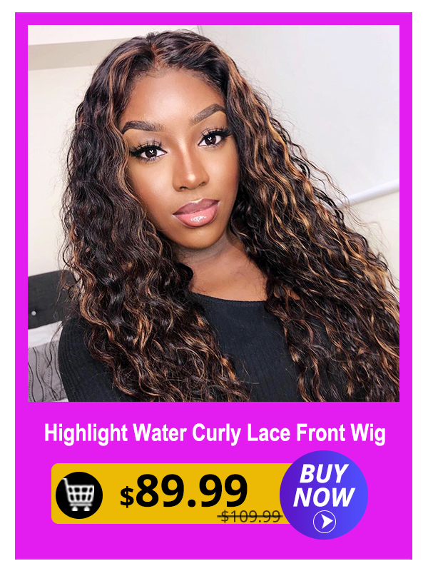 Highlight Curly Fake Scalp Lace Front Wigs 13x4 Colored Brazilian Human Hair Wigs Pre plucked Glueless Lace Wigs With Baby Hair