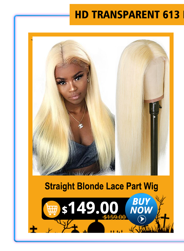 HD TRANSPARENT 613 Straight Blonde Lace Part Wig