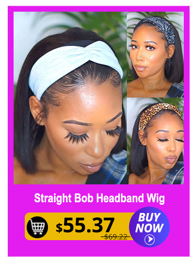 Classic Headband Wig Glueless Human Hair Bob Wigs Beginner Friendly No Lace No Glue