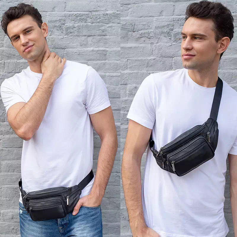 leather fanny pack for men