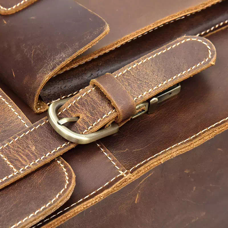 Leder-Rucksack, braun
