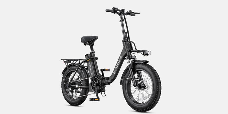 a black engwe l20 2.0 electric bike
