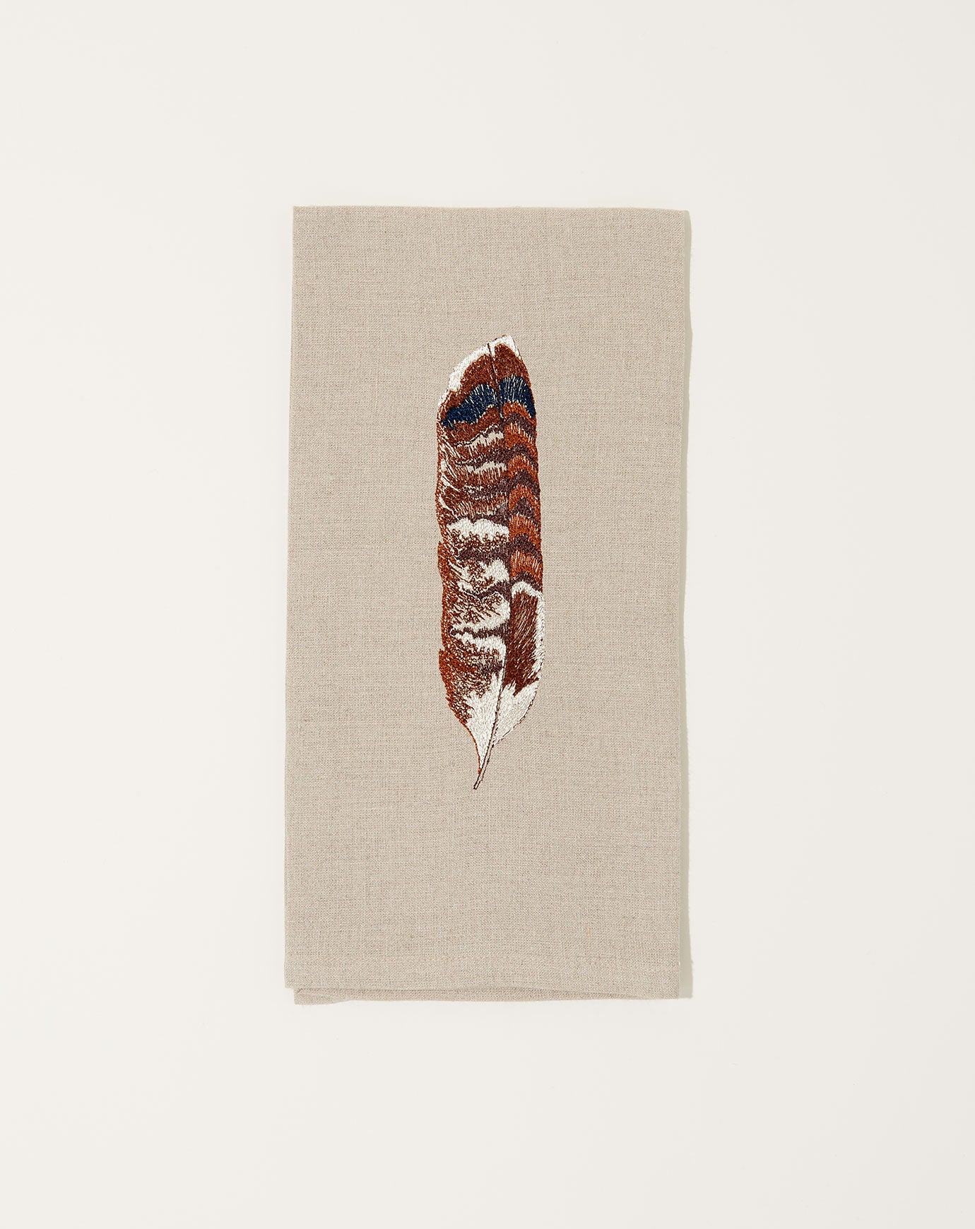 Red Tail Hawk Feather Tea Towel