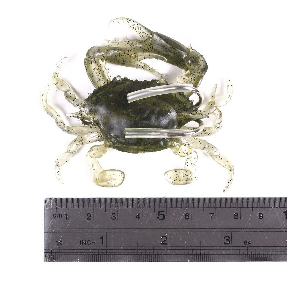 Bionic Crab Soft Silicone Artificial Lifelike Fishing Lure 80mm 19g