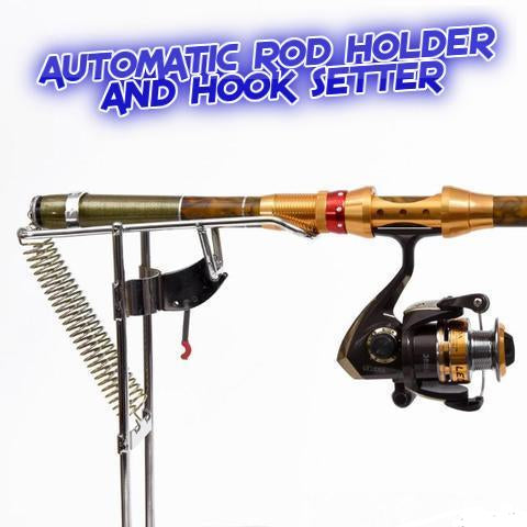 1-Automatic Double Spring Fishing Rod Holder