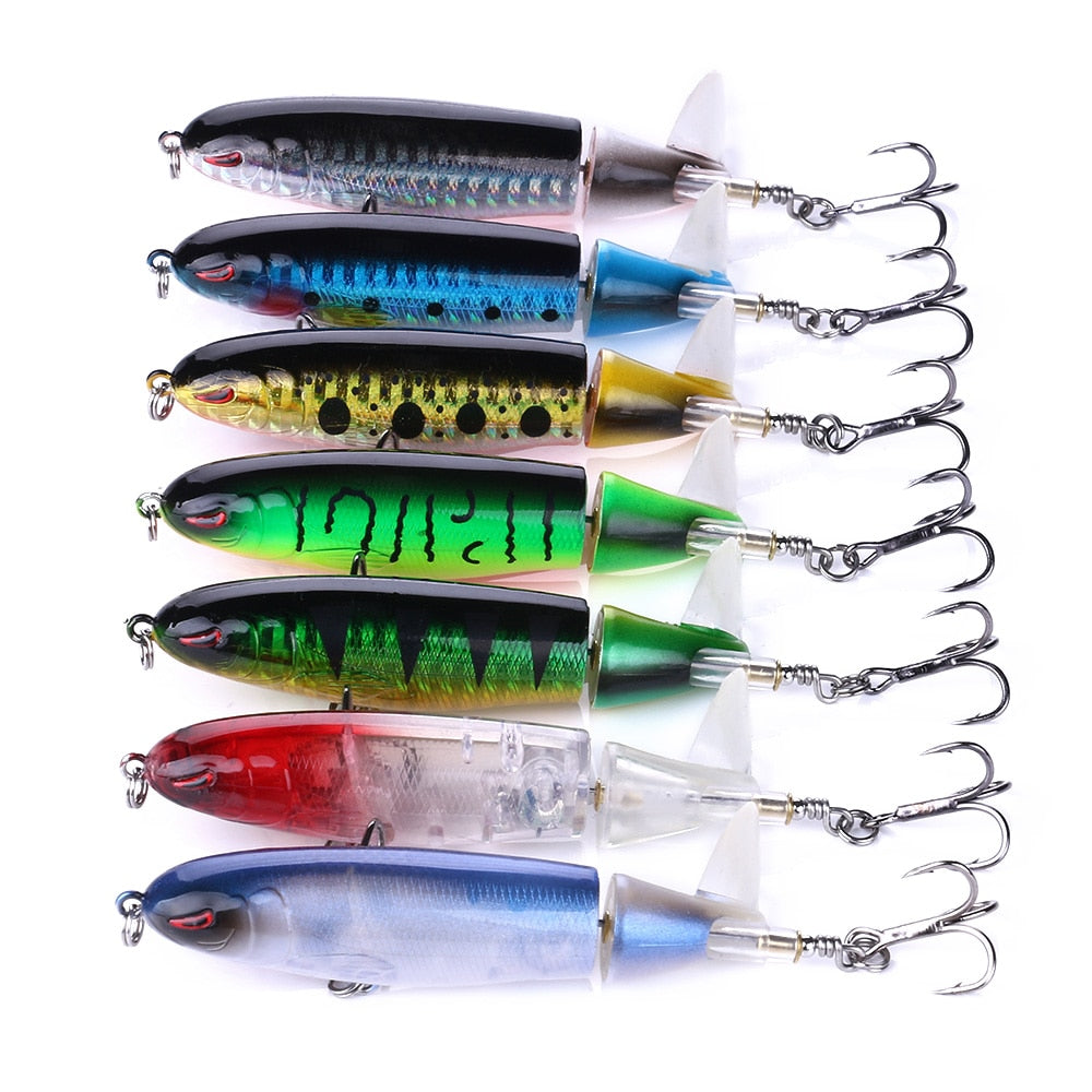 Whopper Popper Rotating Rattle Tail Lure