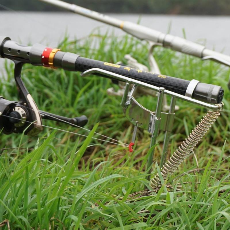 1-Automatic Double Spring Fishing Rod Holder