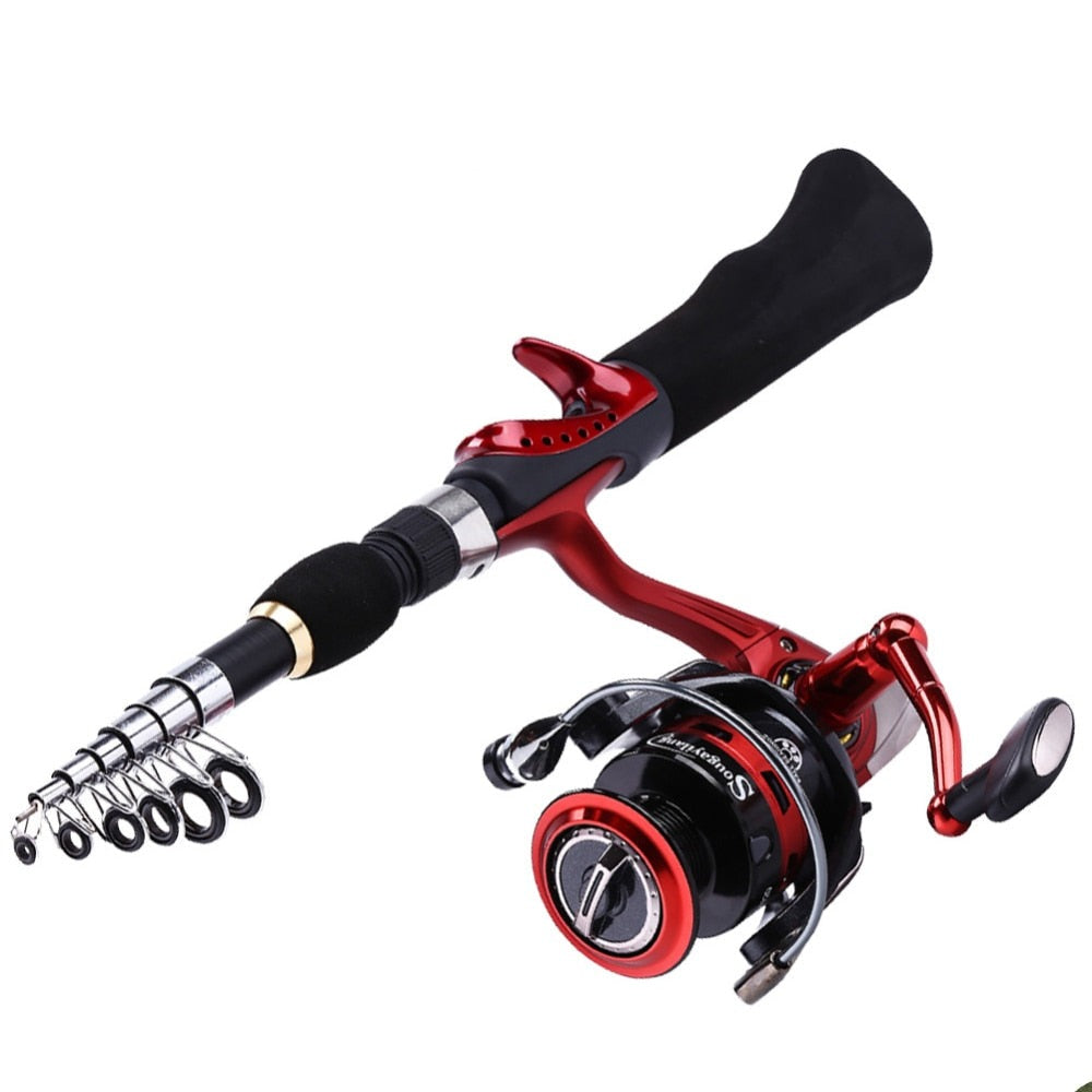 Spinning Fishing Rod with BD2000 Reel Set Olta 1.65m Carbon Fishing Combo